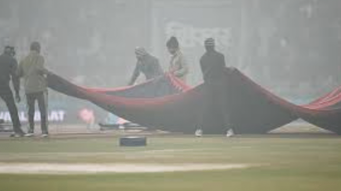 గాలి కాలుష్యం వల్ల మ్యాచ్ రద్దు
